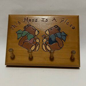 Small Wooden Wall Hanging Rack